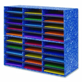 Bankers Box® Classroom Collection Literature Sorter, 30 Sections, Blue, 2/Carton