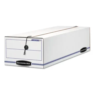 Bankers Box® LIBERTY Check and Form Boxes, White/Blue, 12/Carton