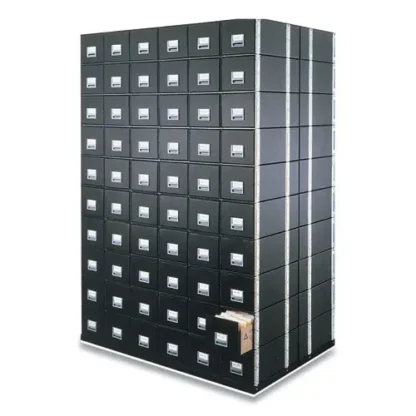 Bankers Box® STAXONSTEEL Maximum Space-Saving Storage Drawers, Letter Size, Black, 6/Carton