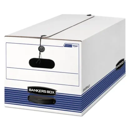 Bankers Box® STOR/FILE Medium-Duty Strength Storage Boxes, Letter Files, White, 20/Carton
