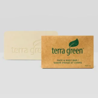 Bar Soap – Terra Green, Recycled Box, 28 gram, Case of 300