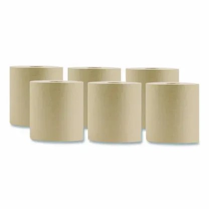 BASELINE™ Hardwound Towel, 1-Ply, Brown, 800 ft, 6 Rolls/Carton