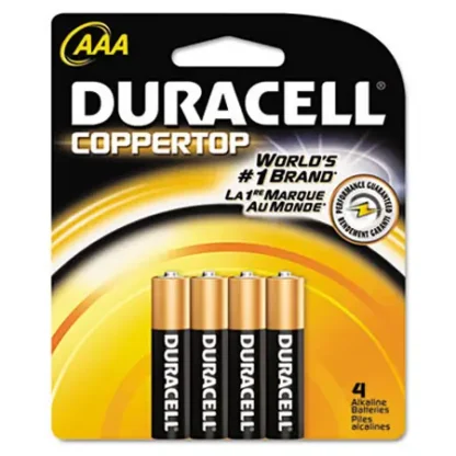 Battery, Alkaline, AAA, 4/Pack