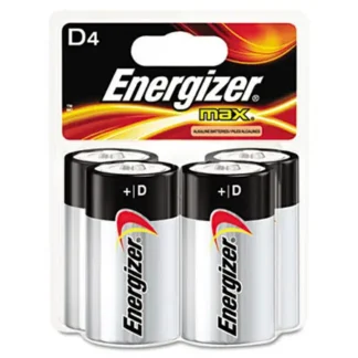 Battery, Energizer, D, 4 Pack