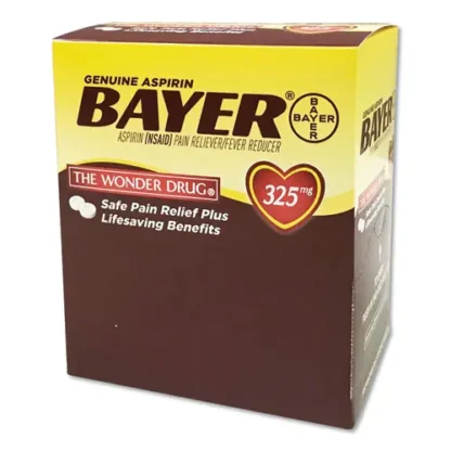 Bayer® Aspirin Tablets, Two-Pack, 50 Packs/Box
