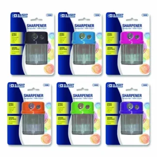 BAZIC® Products Dual Blades Sharpener with Round Receptacle, Two-Hole