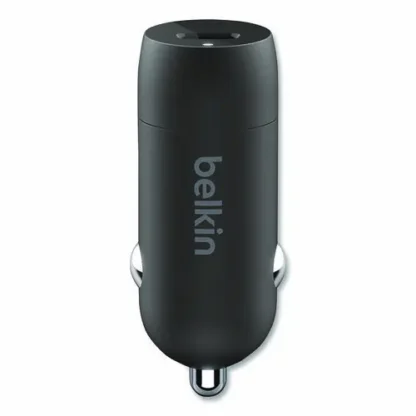 Belkin® BOOST CHARGE USB-PD Car Charger + Lightning to USB-C Cable, 30 W, USB-C, Black