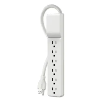 Belkin® Home/Office Surge Protector, 6 AC Outlets, 10 ft Cord, 720 J, White