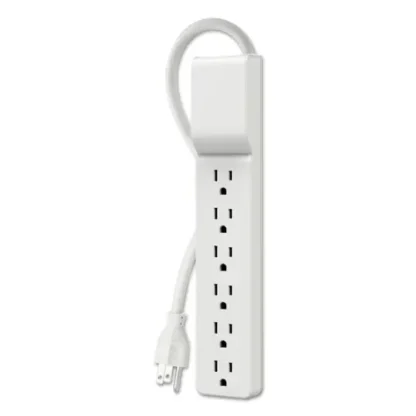 Belkin® Home/Office Surge Protector, 6 AC Outlets, 10 ft Cord, 720 J, White