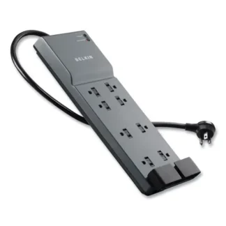 Belkin® Home/Office Surge Protector, 8 AC Outlets, 6 ft Cord, 3,390 J, White