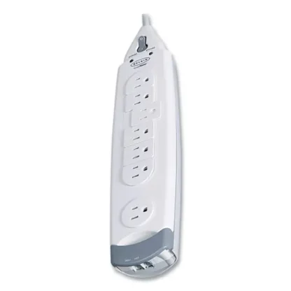 Belkin® SurgeMaster Home Series Surge Protector, 7 AC Outlets, 12 ft Cord, 1,045 J, White