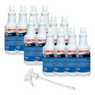 Betco® BTB Mildew Stain Remover, Apple Scent, 32 oz Spray Bottle, 12/Carton