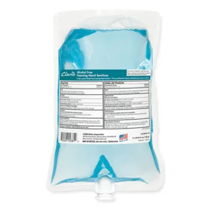 Betco® Clario Alcohol Free Foaming Hand Sanitizer, Fresh Scent, 1,000 mL Bag, 6/Carton