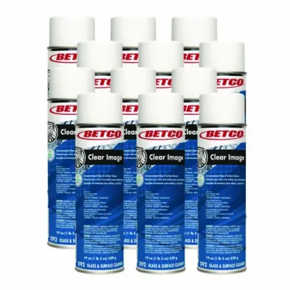 Betco® Clear Image Glass and Surface Cleaner, Rain Fresh Scent, 19 oz Spray Bottle, 12/Carton