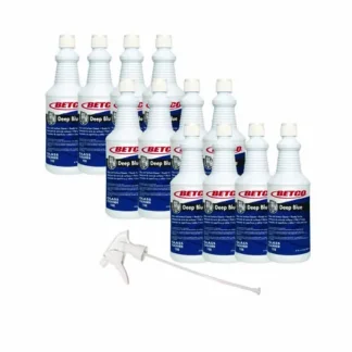 Betco® Deep Blue Glass and Surface Cleaner, Ammonia Scent, 32 oz Bottle, 12/Carton