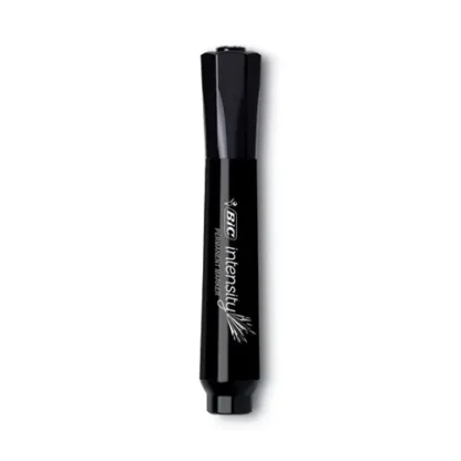 BIC® Intensity Chisel Tip Permanent Marker Value Pack, Broad Chisel Tip, Black, 36/Pack