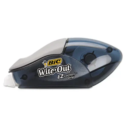 BIC® Wite-Out EZ Correct Grip Correction Tape, Non-Refillable, Smoke Applicator, 0.17" x 402", 2/Pack