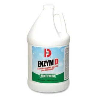 Big D Industries Enzym D Digester Deodorant, Mint, 1 gal, Bottle, 4/Carton