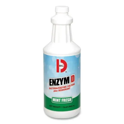 Big D Industries Enzym D Digester Deodorant, Mint, 32 oz Bottle, 12/Carton (Non-Stock Item, Extended Delivery Time)