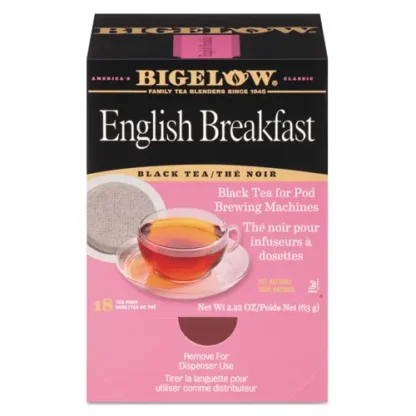 Bigelow® English Breakfast Tea Pods, 1.90 oz, 18/Box