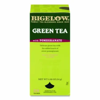 Bigelow® Green Tea with Pomegranate, 0.07 oz Tea Bag, 28/Box
