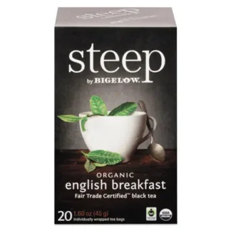 Bigelow® steep Tea, English Breakfast, 20 Tea Bags/Box