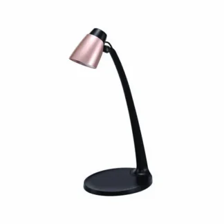 BLACK+DECKER Modern LED Desk Lamp, Black/Rose Gold