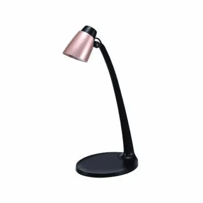 BLACK+DECKER Modern LED Desk Lamp, Black/Rose Gold