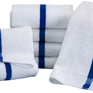 Blue Center Stripe Pool Towel