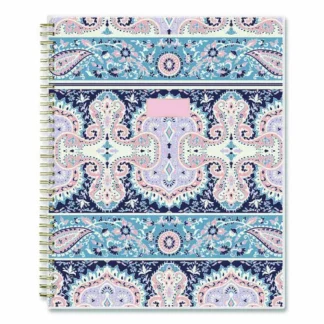 Blue Sky® Cocorrina Weekly/Monthly Planner, Pastel Paisley Artwork, 11 x 8.5, Blue/Pink/White Cover, 12-Month (Jan to Dec): 2025