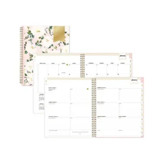 Blue Sky® Day Designer Coming Up Roses Create-Your-Own Cover Weekly/Monthly Planner, Roses Artwork, 11 x 8.5, 12-Month (Jan-Dec): 2025