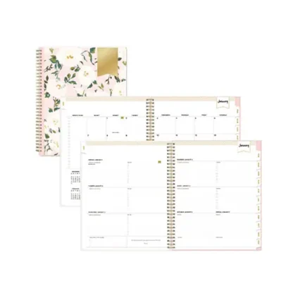 Blue Sky® Day Designer Coming Up Roses Create-Your-Own Cover Weekly/Monthly Planner, Roses Artwork, 11 x 8.5, 12-Month (Jan-Dec): 2025