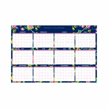 Blue Sky® Day Designer Peyton Laminated Erasable Wall Calendar, 12-Month, 36 x 24, 2025