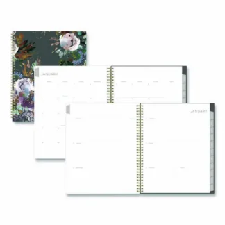 Blue Sky® Kelly Ventura Midnight Garden Weekly/Monthly Planner, Floral Artwork, 11 x 8.5, Multicolor Cover, 12-Month (Jan to Dec): 2025
