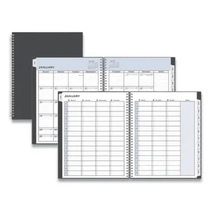 Blue Sky® Passages Appointment Planner, Charcoal Cover, 11 x 8.5, 12-Month (Jan to Dec): 2025
