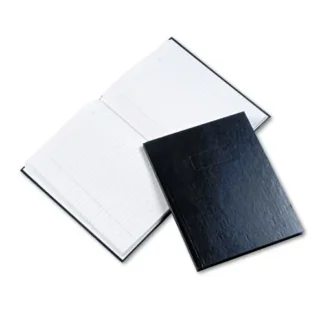Blueline® Business Notebook with Self-Adhesive Labels, 1-Subject, Medium/College Rule, Blue Cover, 192 Sheets, 9.25" x 7.25"