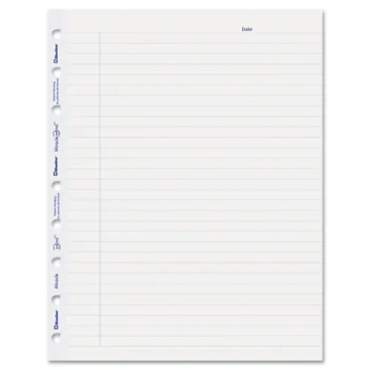 Blueline® MiracleBind Ruled Paper Refill Sheets, 9.25 x 7.25, White/Blue, Undated