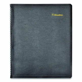 Blueline® Plan and Link Weekly Appointment Planner, 11" x 9.06", Black Cover, 12-Month (Jan to Dec): 2025