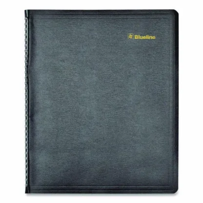 Blueline® Plan and Link Weekly Appointment Planner, 11" x 9.06", Black Cover, 12-Month (Jan to Dec): 2025