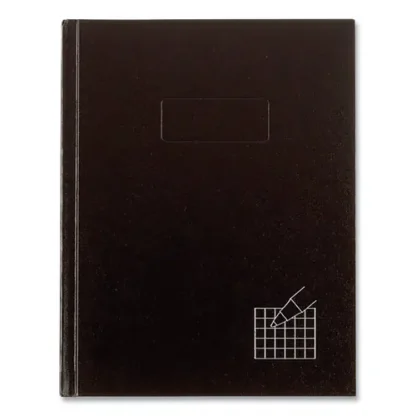 Blueline® Professional Quad Notebook, Quadrille Rule (4 sq/in), Black Cover, 96 Sheets, 9.25" x 7.25"