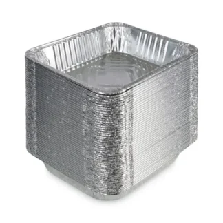 Boardwalk® Aluminum Steam Table Pans, Half-Size Deep, 400 Gauge, 100/Carton