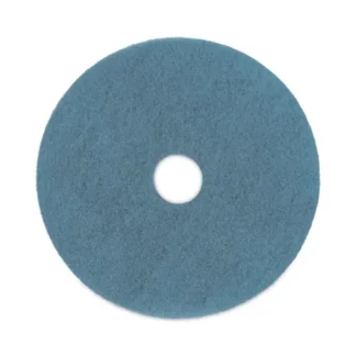 Boardwalk® Burnishing Floor Pads, 20" Diameter, Aqua, 5/Carton