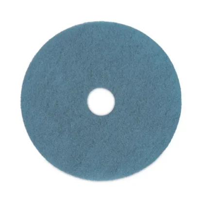Boardwalk® Burnishing Floor Pads, 20" Diameter, Aqua, 5/Carton