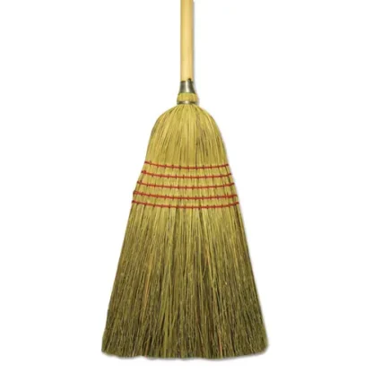 Boardwalk® Corn/Fiber Brooms, Corn/Yucca Bristles, Natural, 6/Carton