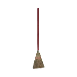 Boardwalk® Corn Fiber Lobby/Toy Broom, Red, 39" Overall Length