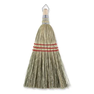 Boardwalk® Corn Whisk Broom, Corn Fiber Bristles, 9" Bristle Length, Yellow