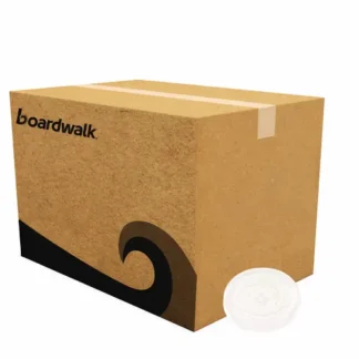 Boardwalk® Crystal-Clear Cold Cup Straw-Slot Lids