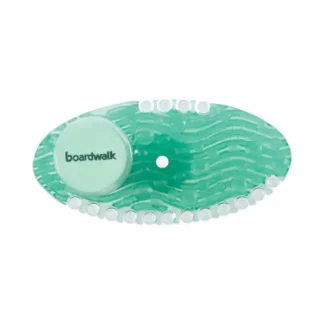 Boardwalk® Curve Solid Air Freshener, Cucumber Melon, Green, 10/Box