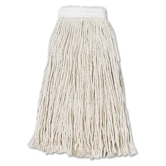 Boardwalk® Cut-End Wet Mop Head, Cotton, #16, White, 12/Carton