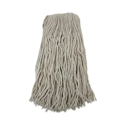 Boardwalk® Cut-End Wet Mop Head, Cotton, No. 32, White, 12/Carton